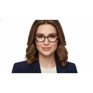 Imagem de Óculos de Grau pra Leitura Perto 1.00 ao 4.00 Gatinho Vintage - Glasse