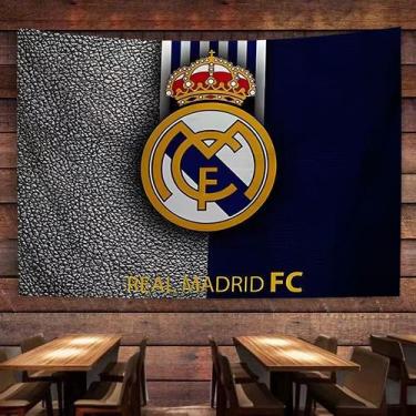 Imagem de Microtecido de parede Tapeçaria Real Madrid FC 150x130cm - yiweisai