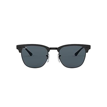 Imagem de Óculos de Sol Ray-Ban Clubmaster Metal 0RB3716 186/R5 Tam 51 / Preto - Lentes Azul