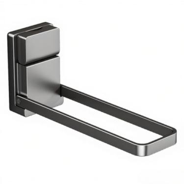 Imagem de Artefato de Armazenamento Cabide com Ventosa Rack Roupas Plegável Montado na Parede sem Furaduras para em Varanda Residencial