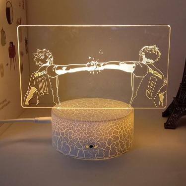 Imagem de Luz noturna LED 3D Hinata Shoyo e Kageyama Tobio de Haikyuu