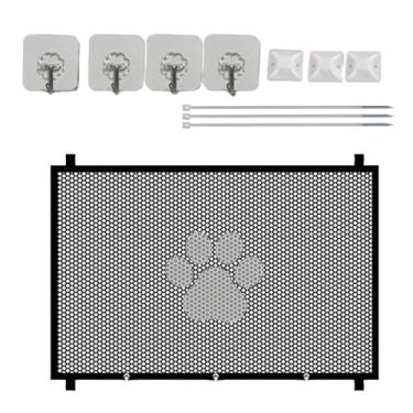 Imagem de Portão de cão de malha, portão de malha de bebê,Portão de segurança retrátil | Porta de destacável Cerca de estimação respirável para corredores de portas de varandas