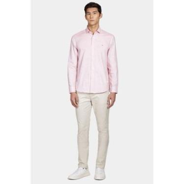 Imagem de Camisa Aramis Regular Tricoline Falso Liso Vermelho-Masculino