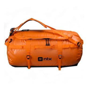 Imagem de Mochila Duffle Bag 90L Laranja para Viagens Camping Nautika