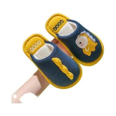 Imagem de Chinelo De Pelúcia De Dinossauro Para Crianças, Macio E Quente, Em Alg