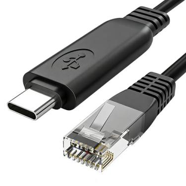 Imagem de Adaptador Ethernet USB C para RJ45 Gigabit de 1,5 m, cabo USB-C para Ethernet com chip de placa de rede integrado, adaptador LAN de 1000 Mbps para laptop, tablet, telefone, Plug and Play, compatível