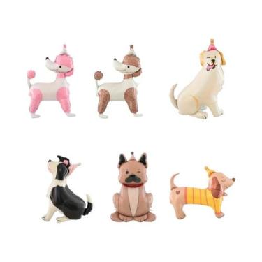 Imagem de Balões De Cachorrinho Fofo 6pcs Decoração De Festa De Aniversário Labr