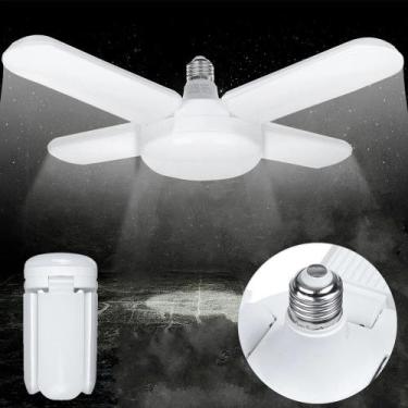 Imagem de Lâmpada 4 Pétala Led 60w Design Ventilador Bivolt Branca Fria 6500k E2