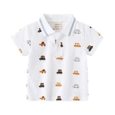 Imagem de Camisas Polo De Algodão Para Meninos, Roupas Casuais Para Crianças De 