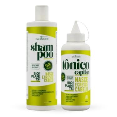 Imagem de Kit Salvatore Bioplants Nasce e Cresce Shampoo 300ml + Tônico Capilar 140ml Fortalecedor Antiqueda