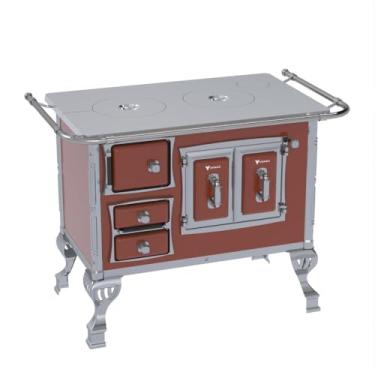 Imagem de Fogão a Lenha N 1 Sec Chapa de Aluminio Tabaco Sem Tampa Saida Direita