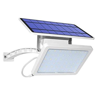 Imagem de Luzes Solares 48 LEDs Lâmpada de Parede Fotovoltaica Instalação Separada Iluminação Paisagem para Jardim Pátio LED com Painel Solar Policristalino IP65 Bateria Fosfato Ferro