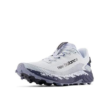 Imagem de New Balance Tênis de corrida feminino FuelCell Summit Unknown V4 Trail, Azul/espaço externo, 7.5