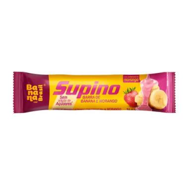 Imagem de Barra de Frutas Banana e Morango Sem Açúcar Banana Brasil - 24g