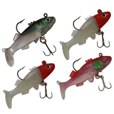 Imagem de Isca Artificial Pescaria 4 Peixes Soft Shad Pescaria Tucunare Lambari Robalo Tainha Mar Açude Rio Lago