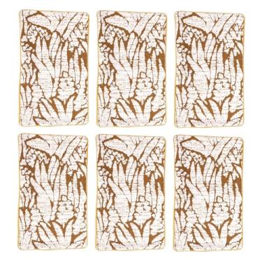 Imagem de AUNMAS 6 Peças de Capas de Almofada Boho, 18 X 18 Branco Amarelo Com Padrão Boho Rústico, Material de Poliéster Durável, Fácil Lavagem à Mão para Decoração de Casa de Sofá-cama de (50,8x30,5cm /