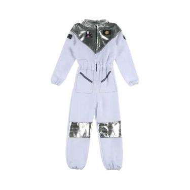 Imagem de Fantasia De Astronauta Branca Deluxe Para Crianças, Meninos E Meninas,