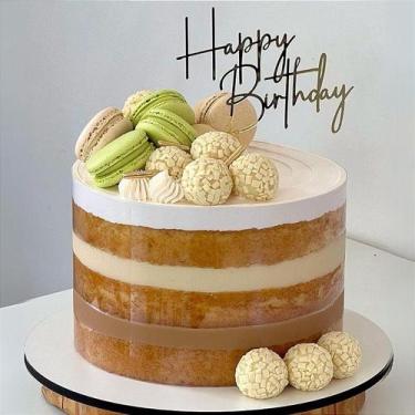 Imagem de Topo de Bolo - Happy Birthday personalizado - NoBrand