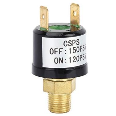 Imagem de AUNMAS Interruptor de Pressão Resistente para Compressor de Ar, Interruptor Regulador de Controle de Pressão de Ar de Metal, Liga/desliga Automático 120-150 PSI para Entusiastas e Profissionais de