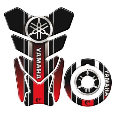 Imagem de Adesivo Protetor Tanque E Bocal Yamaha Diapasão Vermelho