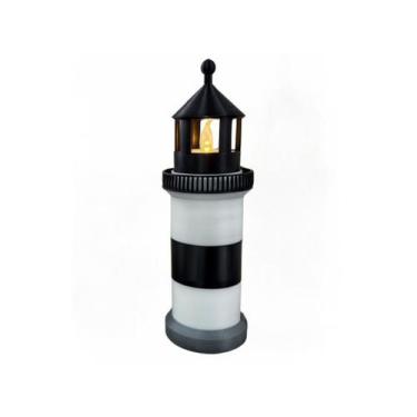 Imagem de Farol Decorativo Luminaria com Vela Inclusa Cor:Preto - Hyper3d, Preto