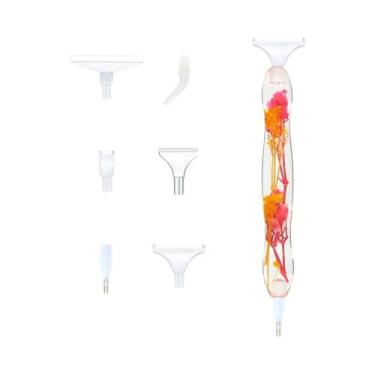 Imagem de Conjunto De Canetas Para Pintura Em Diamante 5D Flower Point Com 6 Cab