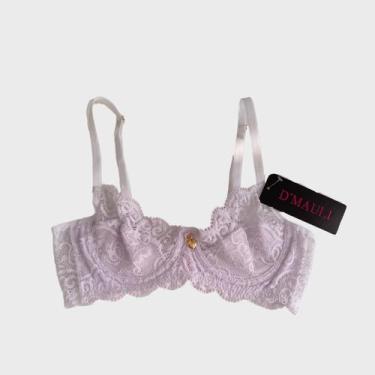 Imagem de Sutiã Fran sem Bojo Meia Taça DMauli, Branco, G