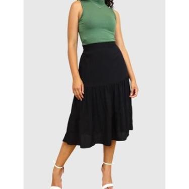 Imagem de Saia Midi D Bell Outlet Fashion Três Maria-Feminino