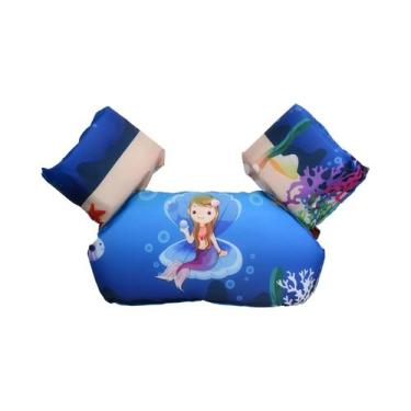 Imagem de Colete Salva-Vidas Infantil De Desenho Animado Com Mangas, Boia De Nat