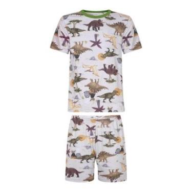 Imagem de Pijama Infantil Menino Dinoland Bege Alakazoo-Masculino