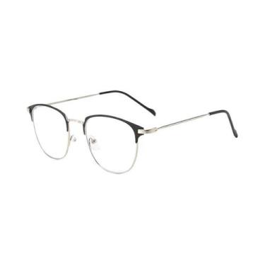 Imagem de Óculos De Sol Unissex Com Armação De Metal Preta, Óculos De Moda Para 