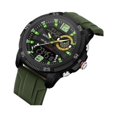 Imagem de Relógio Esportivo Masculino À Prova d'Água Com Duplo Display SANDA, Re
