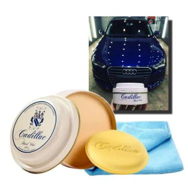 Imagem de Cera Cadillac Hard Wax 300g Carnauba + Pano + Aplicador