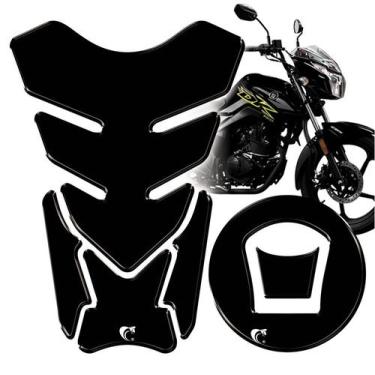 Imagem de Protetor De Tanque Adesivo Moto Haojue Dk 150 PRETO - Teu Adesivo, Pre