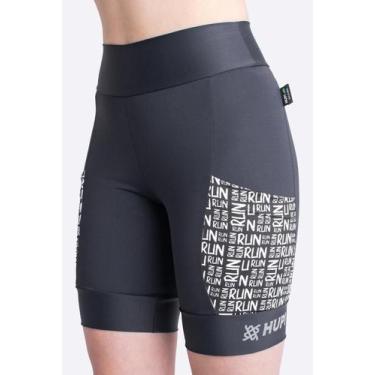 Imagem de Bermuda para Corrida de Compressão HUPI Run Run Feminina Longa, GG, Pr