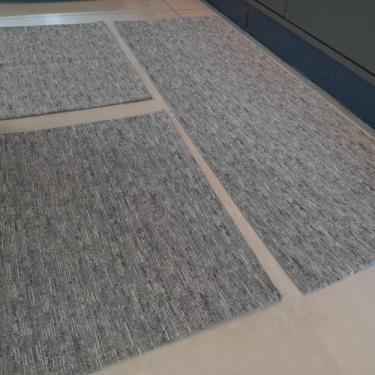 Imagem de Jogos De Cozinha Tapetes 3 Peças 1 Passadeira 2 Tapetes Capachos Antid