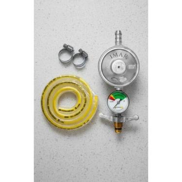 Imagem de 2x REGULADOR GÁS C/ MANÔMETRO + MANGUEIRA 1,20M - Congratulations Stor