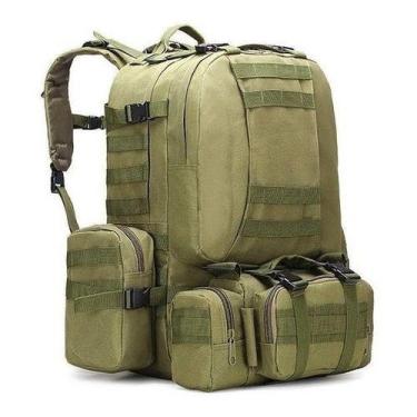 Imagem de Mochila Tática Militar Modular Reforçada Grande 60 Litros - GN, Verde