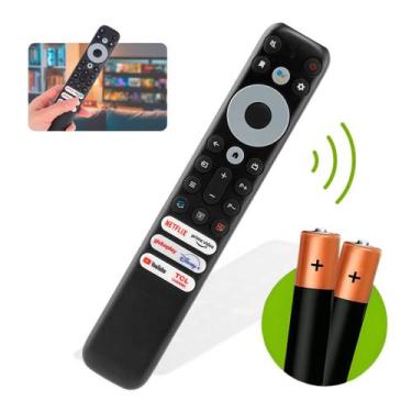 Imagem de Controle Remoto Tv Tcl Smart Netflix Globoplay Prime Disney + 2 Pilhas