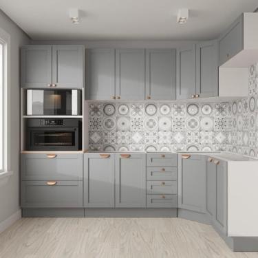 Imagem de Cozinha Modulada 7 Peças 3 Aéreos 3 Balcões e Torre Quente Arizona Cab