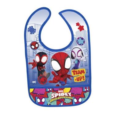 Imagem de Avental Escolar Infantil Plástico Estampado Homem Aranha - dac, Branco