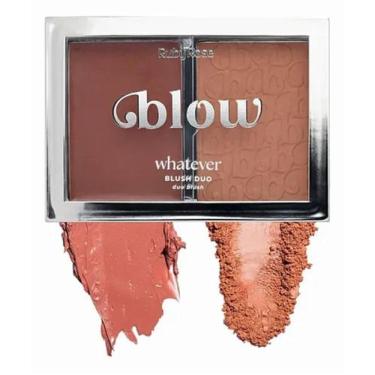 Imagem de Blush Blow Duo Whatever Ruby Rose Efeito Glow Natural Alta Pigmentação