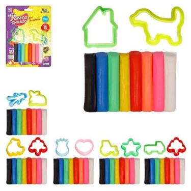 Imagem de Kit de massinha coloridas com acessorios - ARTBRINK