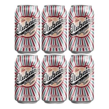 Imagem de Kit C/6 Refrigerante Schin Itubaína Original Zero 350ml