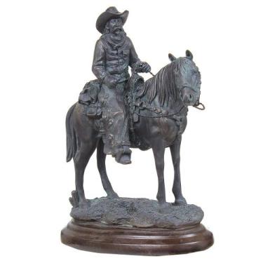 Imagem de Escultura Decorativa de Cowboy Rodeo West 39293