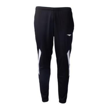 Imagem de Calça Masculina Penalty Faixa Microfuros Preto/Branco, Preto, Branco, 
