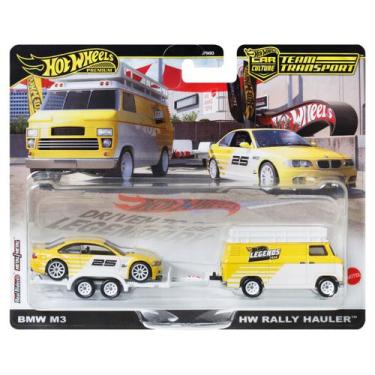 Imagem de Hot Wheels Premium Mattel Car Culture Team Transport BMW M3 e HW Rally
