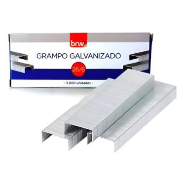 Imagem de Caixa de Grampo BRW Galvanizado 26/6 5.000 Uni. - GR5000