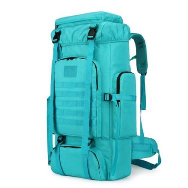 Imagem de Mochila de Senderismo W WINTMING 70L/100L Mochila MOLLE para Camping