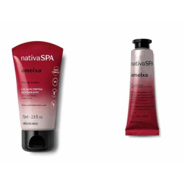 Imagem de Kit NativaSpa Ameixa Creme 75ml Creme p/mãos 75g Oboticário